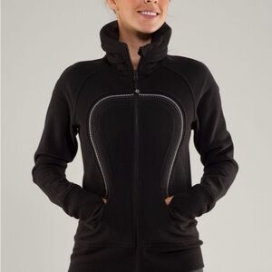 lululemon athletica Black funnel neck Scuba Jacket